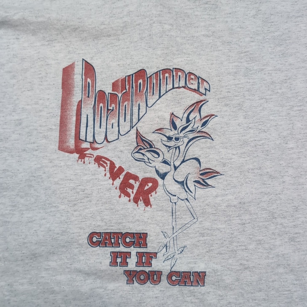 Vintage Cotton Deluxe Button T Shirt Dodge Mopar? Roadrunner Fever Sz XL